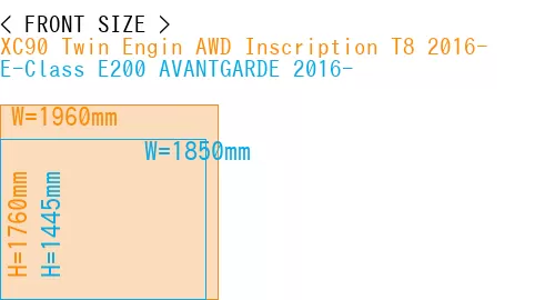 #XC90 Twin Engin AWD Inscription T8 2016- + E-Class E200 AVANTGARDE 2016-